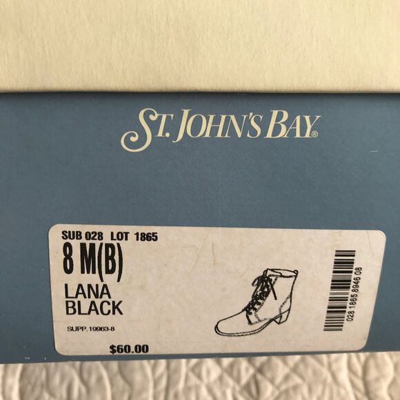 Black Heeled Ankle Boots St John's Bay - Brand New with Tags! - Picture 10 of 10